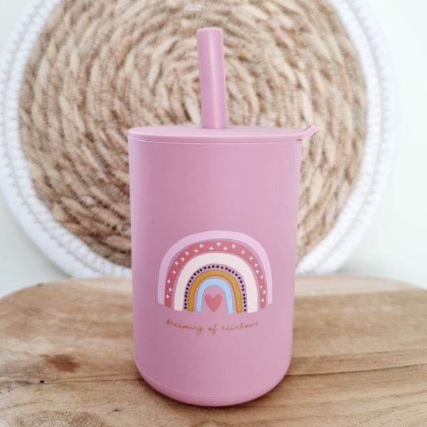 Rammelaartje Silikontrinkbecher rosa